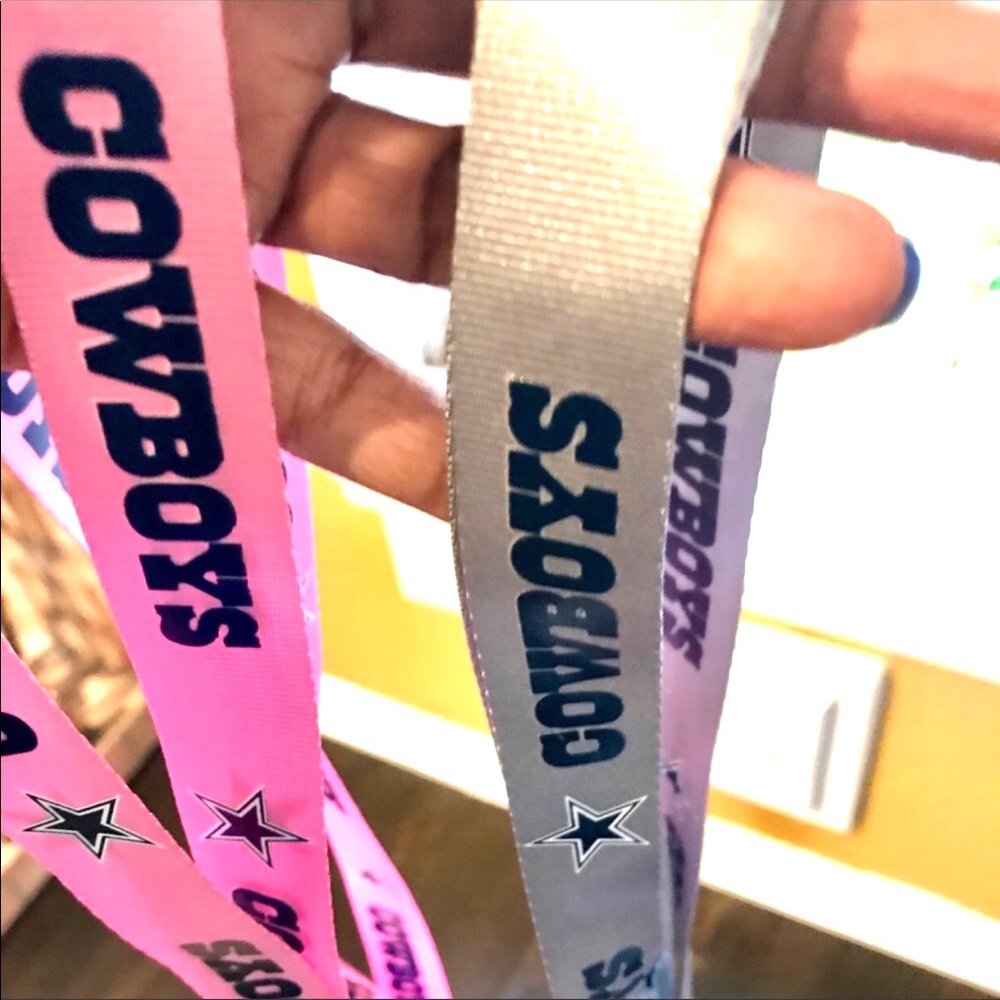 Cowboys Lanyard's in Blue and Silver. - Picture 1 of 3